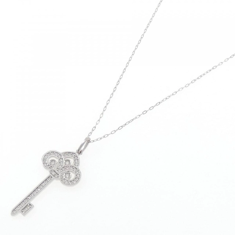 K18WG Khóa Kim Cương Dây Chuyền 0.28CT - Hàng hiệu Chính hãng 862762