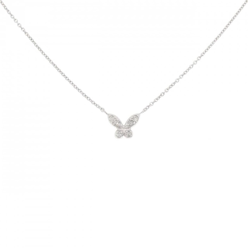K18WG Dây chuyền kim cương bướm 0.05CT - Hàng hiệu Authentic 867606
