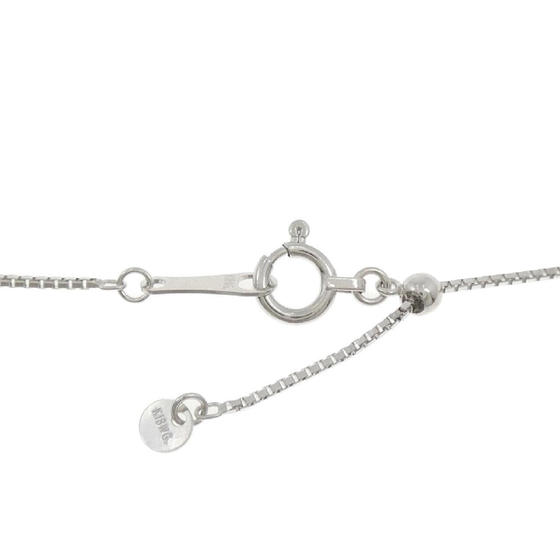 K18WG Cỏ ba lá × Chìa khóa Dây chuyền kim cương 0.06CT - Hàng hiệu Chính hãng 857224