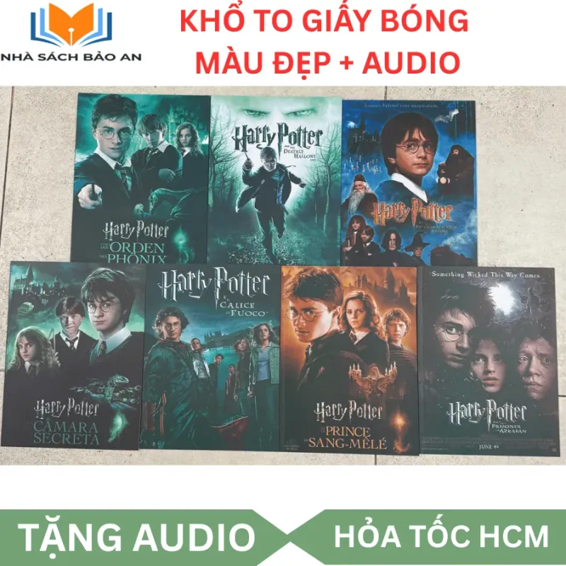 Sách nhập - HARRY POTTER BẢN FILM 7 CUỐN KHỔ TO MÀU TẶNG AUDIO 756606