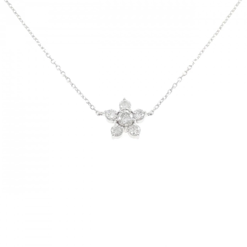 Dây chuyền kim cương hoa PT900/PT850 0.25CT - Hàng hiệu Chính hãng 857312