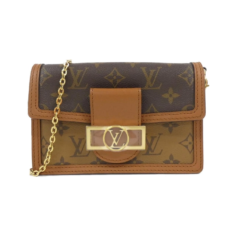 Ví Louis Vuitton Monogram Porte-Feuille Dauphine M68746 Chain Wallet 621056