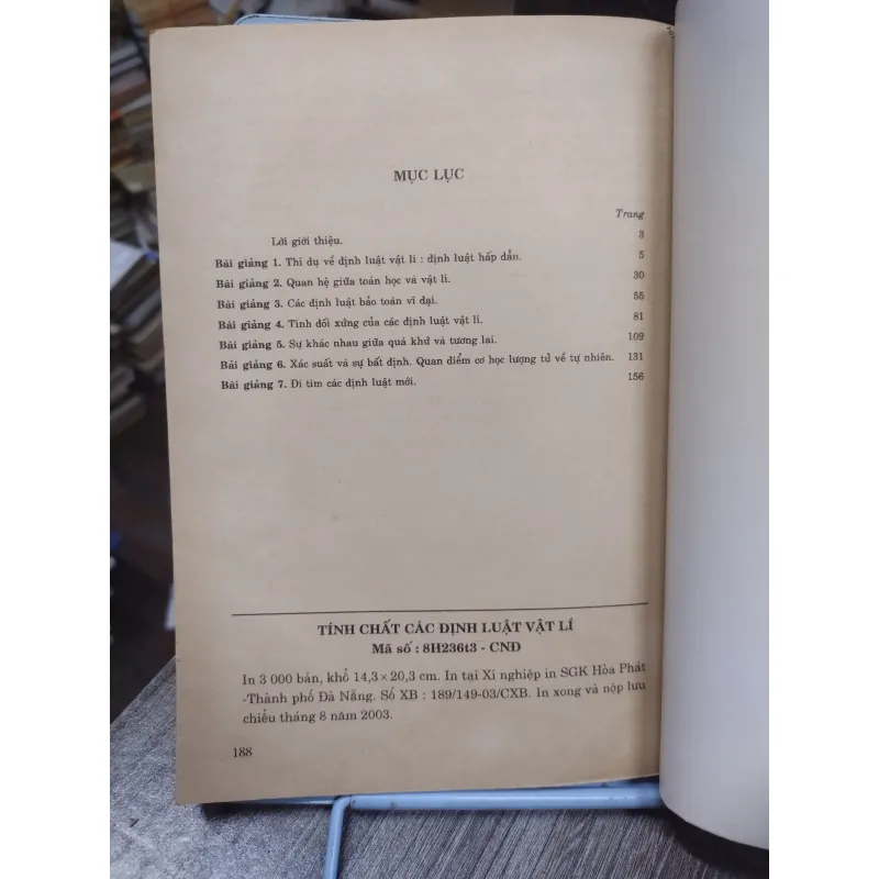 Sách: Tính chất các định luật Vật Lý - TG: Richard Feynman (A2) 751277