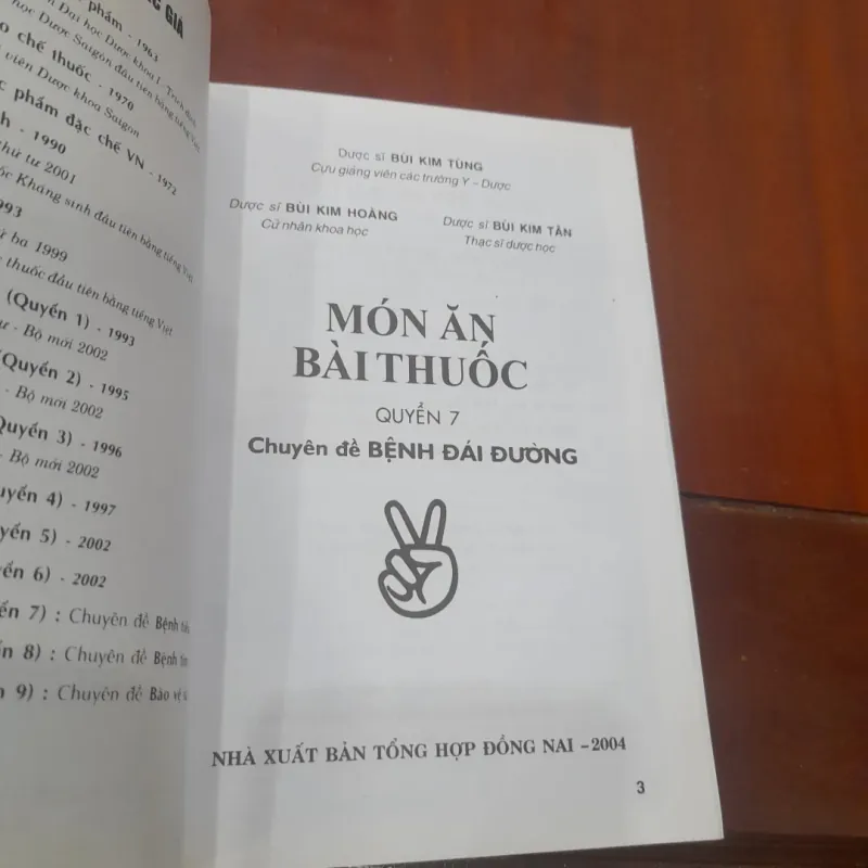 MÓN ĂN BÀI THUỐC, quyển VII - Bệnh ĐÁI THÁO ĐƯỜNG 754128