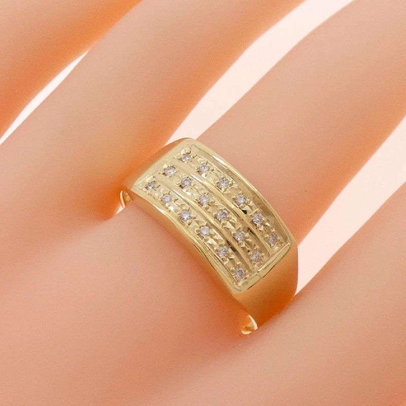 【Sản phẩm mới】Nhẫn kim cương K18YG 0.12CT 666435