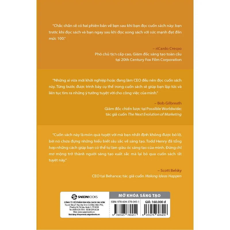 Mở Khóa Sáng Tạo - Todd Henry 289416