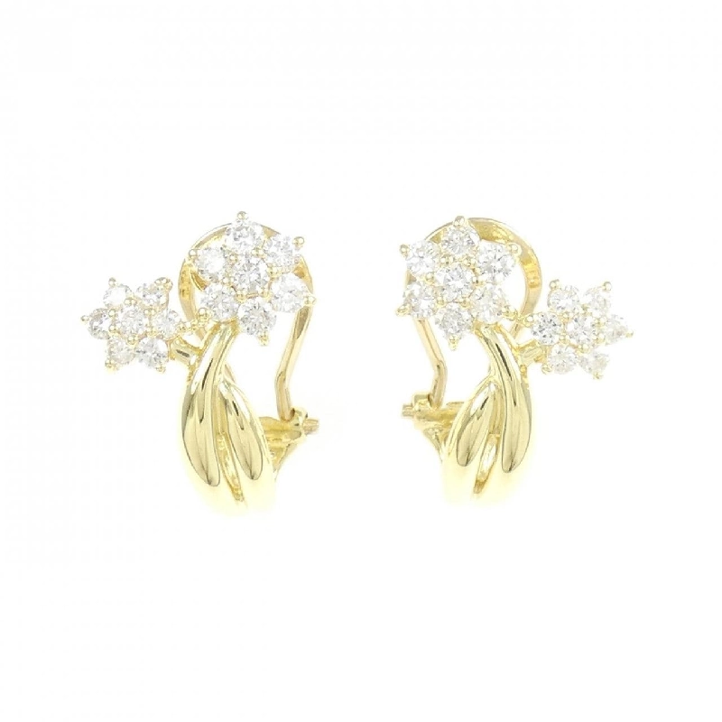 K18YG Bông tai hoa kim cương 0.72CT - Hàng hiệu Chính hãng 864216