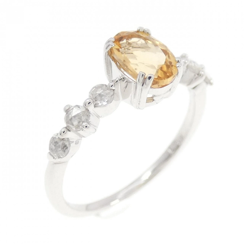 Nhẫn Topaz Hoàng Đế K18WG 665474