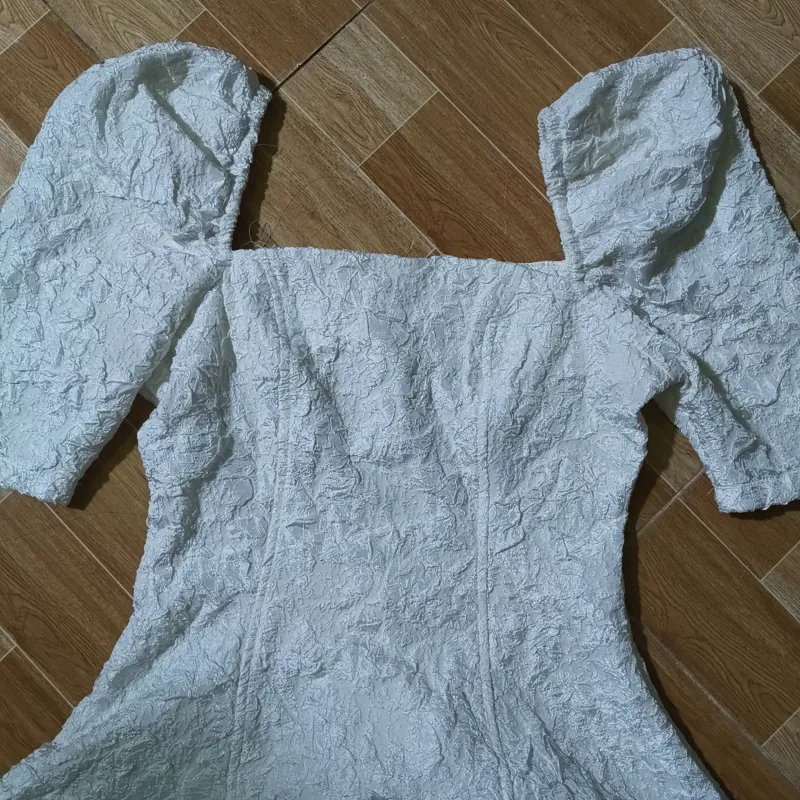 Váy cổ vuông tay bồng 758961