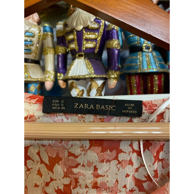 Đầm đỏ bông, Zara, Size S 521312