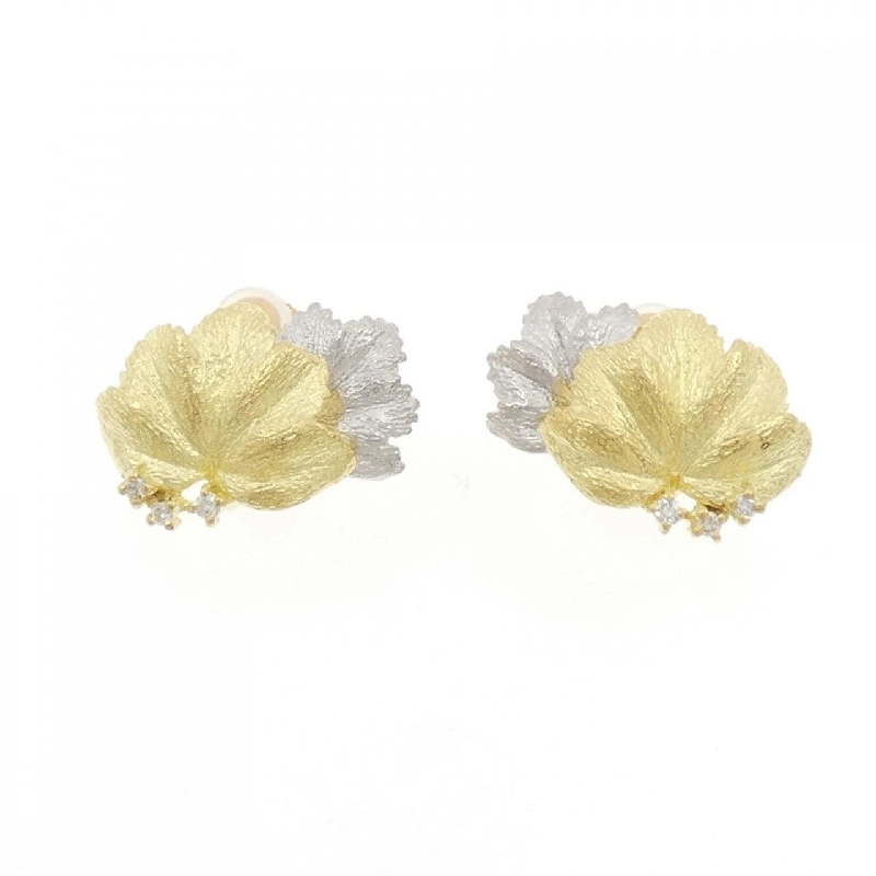 K18YG/PT900 Bông tai kim cương 0.08CT - Hàng hiệu Chính hãng 872174