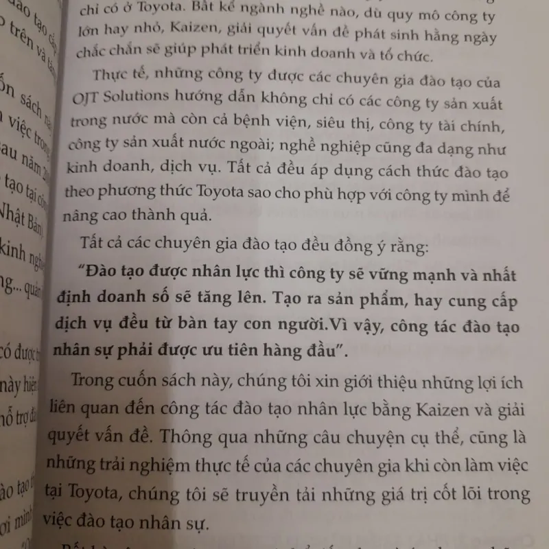 Nghệ thuật Đào tạo Nhân Sự theo phong cách TOYOTA. OJT Solutions Nhóm VietFuji dịch 790602