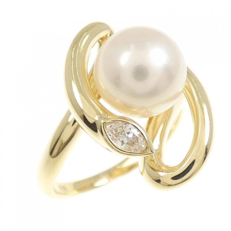 Nhẫn ngọc trai Akoya K18YG 8mm - Hàng hiệu Authentic 850944