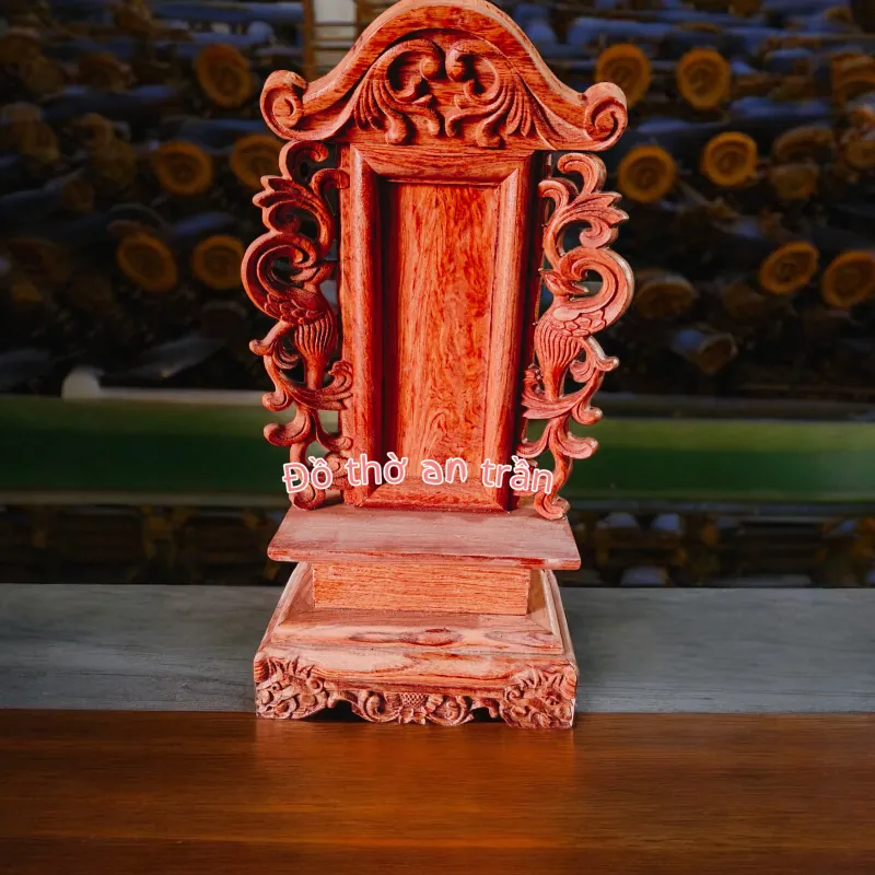 Bài vị gỗ hương trạm khắc tinh sảo cao 41cm; 50cm và 60 cm 750938