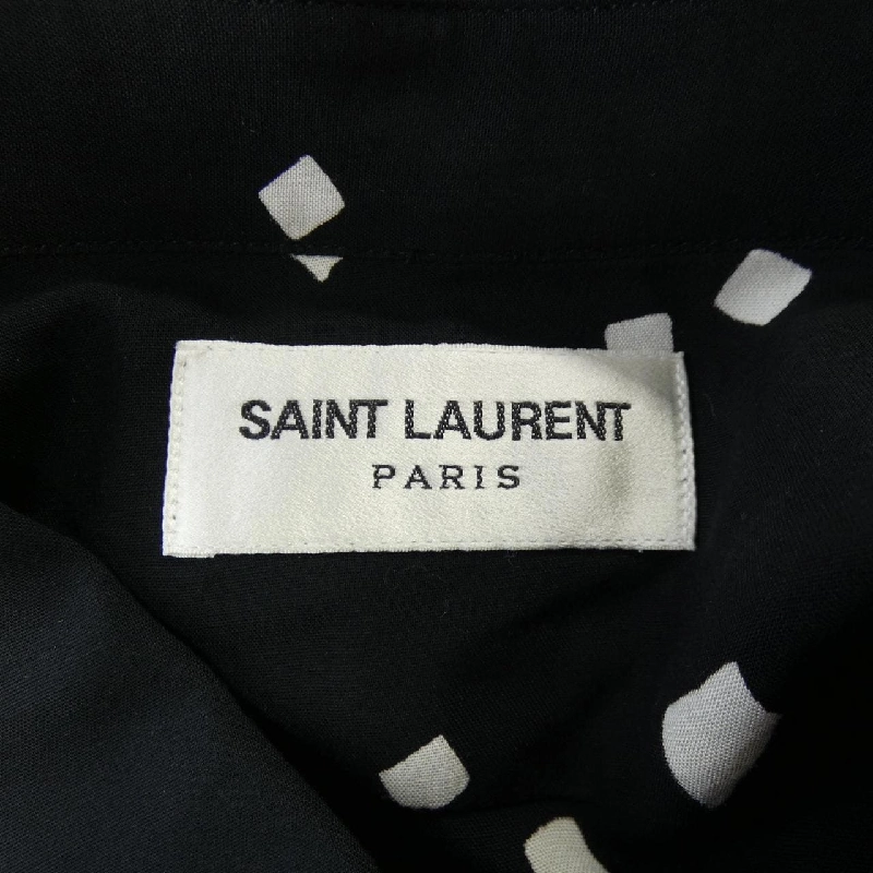 SAINT LAURENT 601070 Y1A79 Áo Sơ Mi Ngắn Tay - Hàng hiệu Chính Hãng 881255