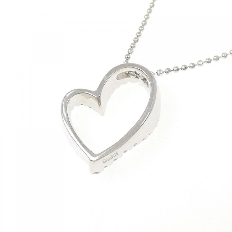 K18WG Dây chuyền kim cương hình trái tim 0.29CT - Hàng hiệu Chính hãng 856496