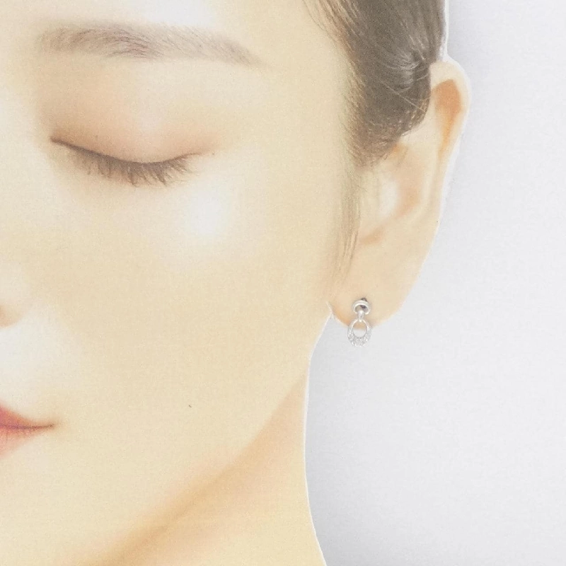 K18WG Bông tai kim cương 0.10CT - Hàng hiệu Chính hãng 872006