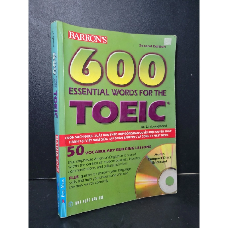 [Phiên Chợ Sách Cũ] 600 essential words for the Toeic 2008 - Dr. Lin Lougheed 0506 466981