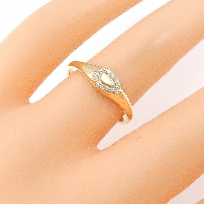 Nhẫn kim cương K18YG 672418