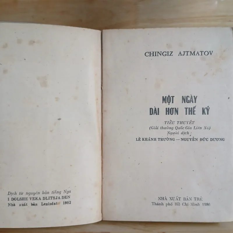 Một Ngày Dài Hơn Thế Kỷ (Xb 1986) - Chingiz Ajtmatov 439409