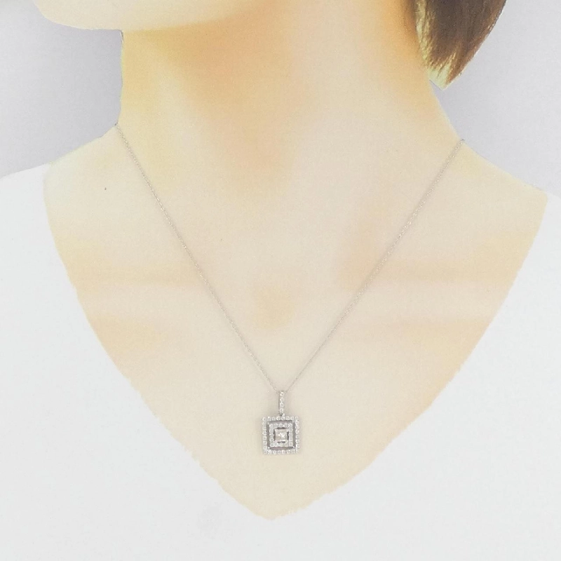 K18WG Dây chuyền kim cương 0.80CT - Hàng hiệu Authentic 862306