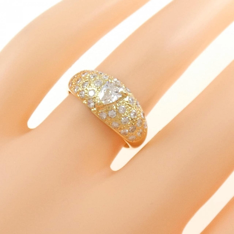 Nhẫn kim cương K18YG 0.29CT 672435