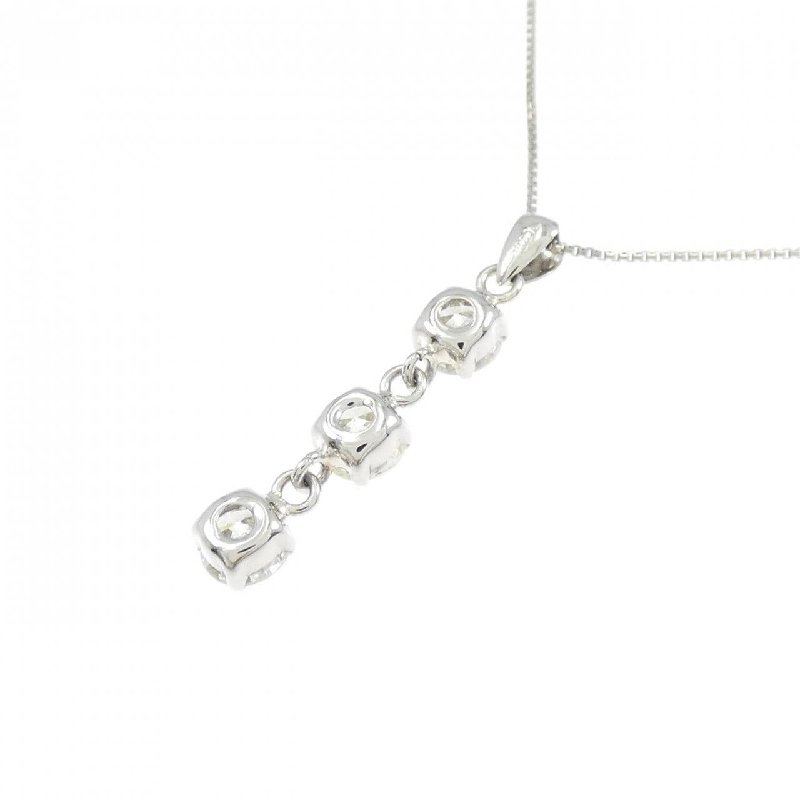 Dây chuyền kim cương ba viên PT900/PT850 - Hàng hiệu Chính hãng 857672