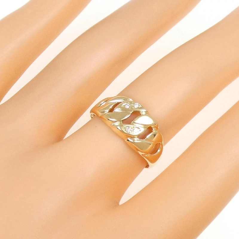 Nhẫn kim cương K18YG 665355