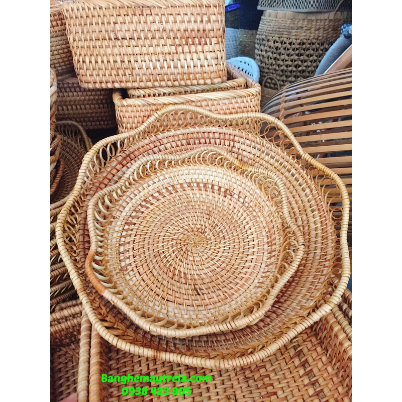 Khay mây xiên để đồ 537790