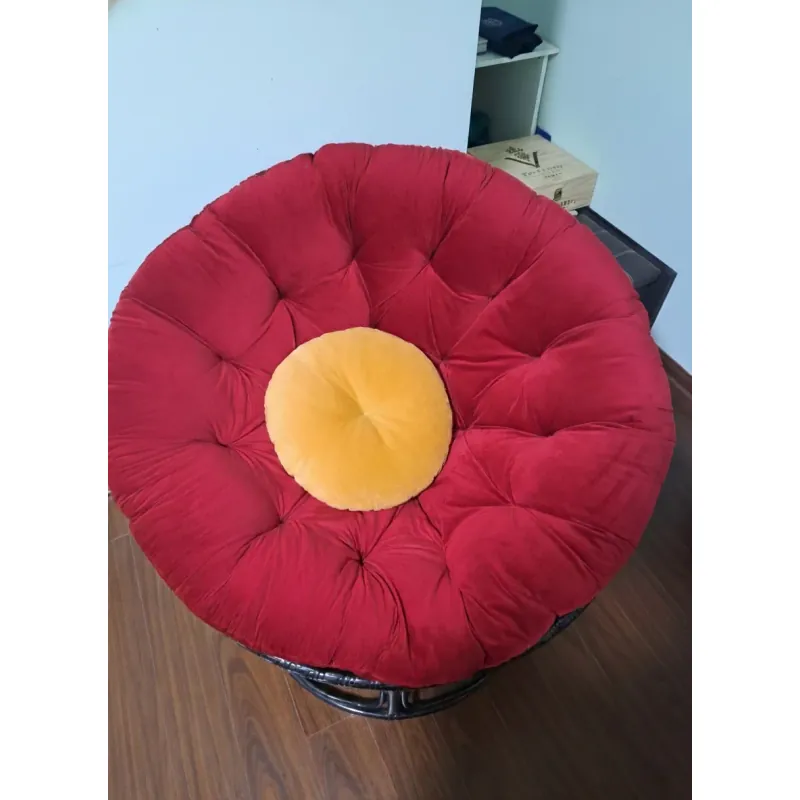 Ghế papasan 1m2 kèm gối decor nhà cửa khung mây nhựa chắc chắn 776859