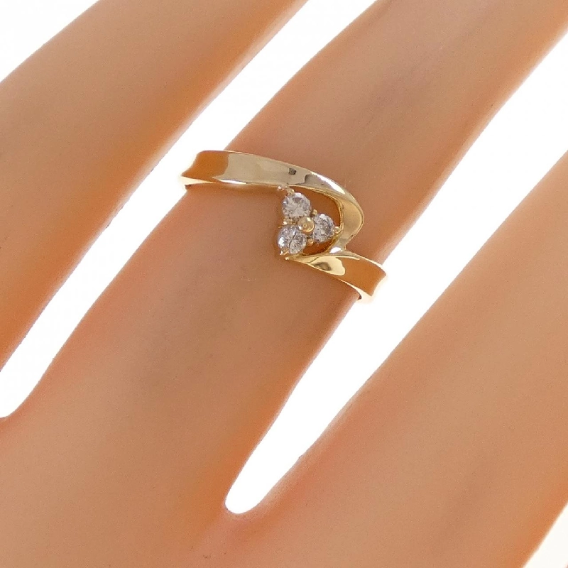 Nhẫn kim cương K18YG 0.1CT - Hàng hiệu Chính hãng 853316