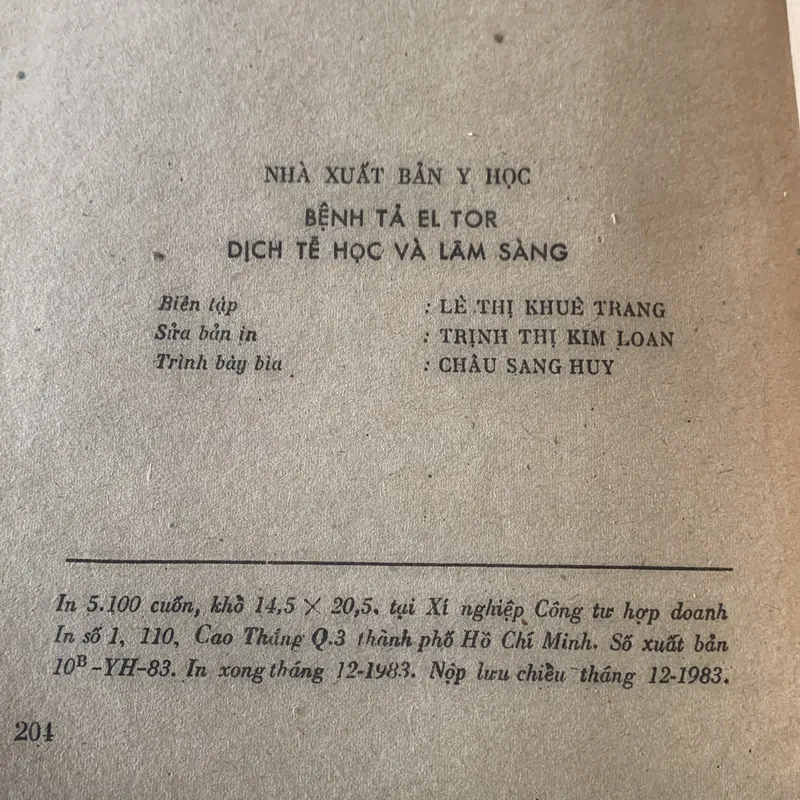 BỆNH TẢ DỊCH TẾ HỌC VÀ LÂM SÀNG, Nguyễn Tăng Ấm  709476