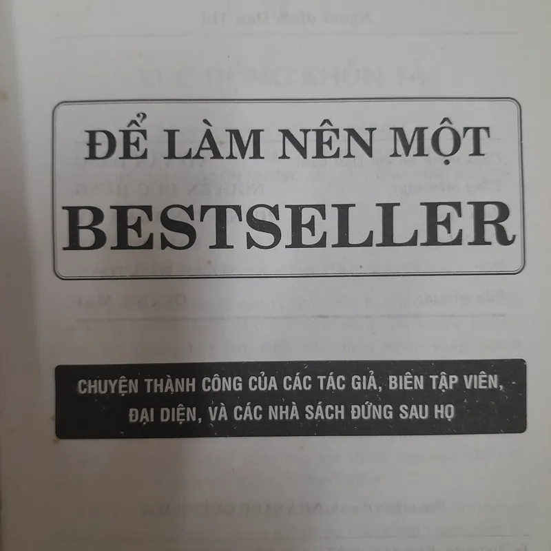 Để làm nên một Bestseller  570433