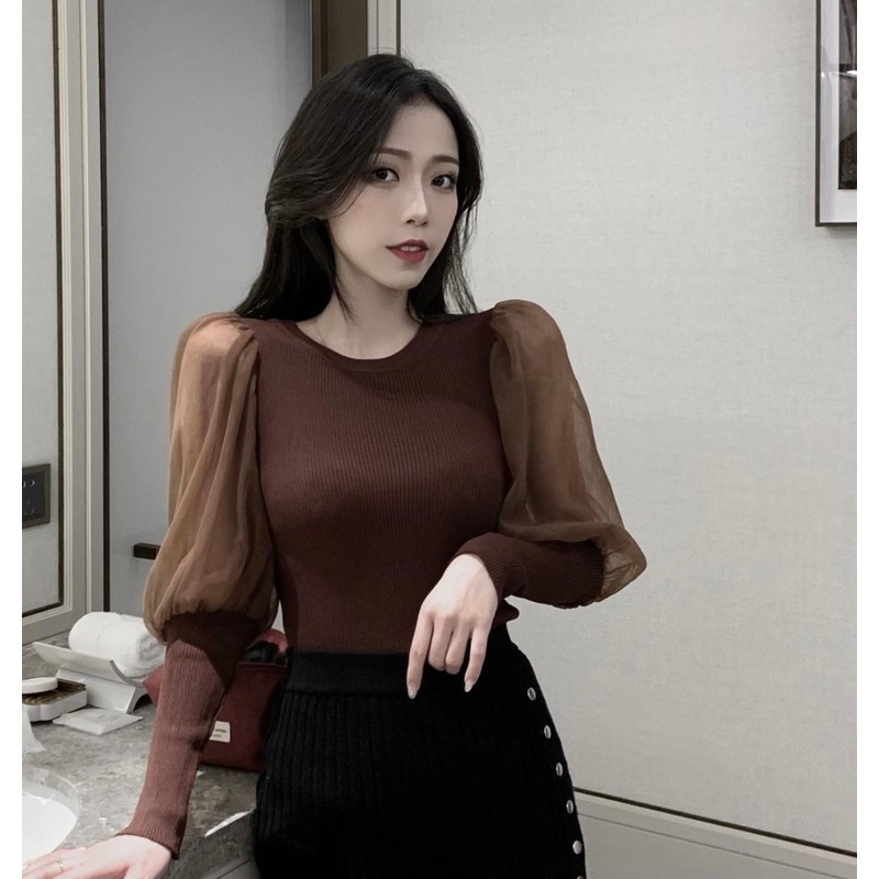 Áo tay bồng voan tiểu thư ulzzang freesize 83953