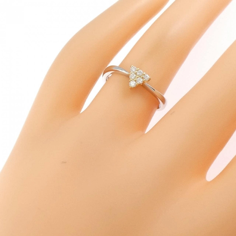 Nhẫn kim cương PT900/K18YG 0.12CT - Hàng hiệu Authentic 855555