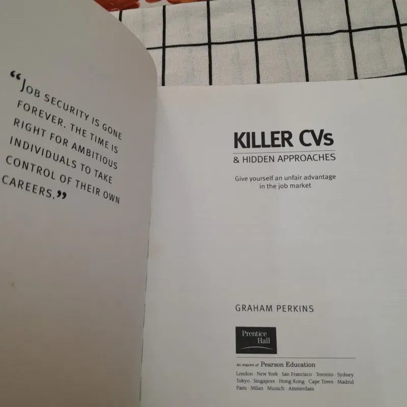 Sách ngoại văn Anh- Cẩm nang kiếm việc thời nay Killer CVs approaches. Tg Graham Perkins 761557