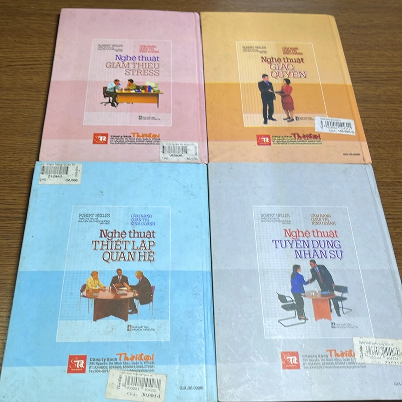 Combo 4 quyển Nghệ thuật giảm stress, thiết lập quan hệ, giao quyền, tuyển dụng nhân sự 473241