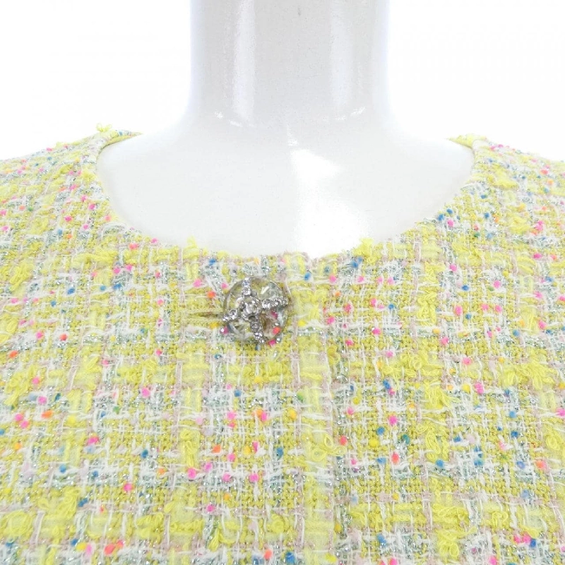 Áo khoác không cổ CHANEL P76339V68243 631095