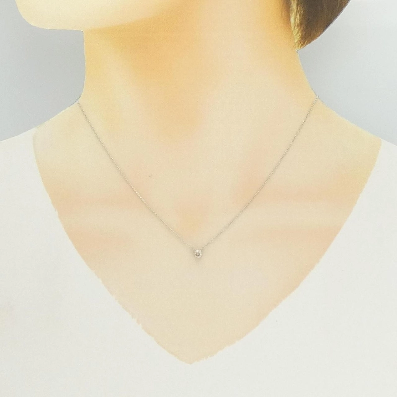 K18WG Dây chuyền kim cương 0.20CT - Hàng hiệu Chính hãng 857930