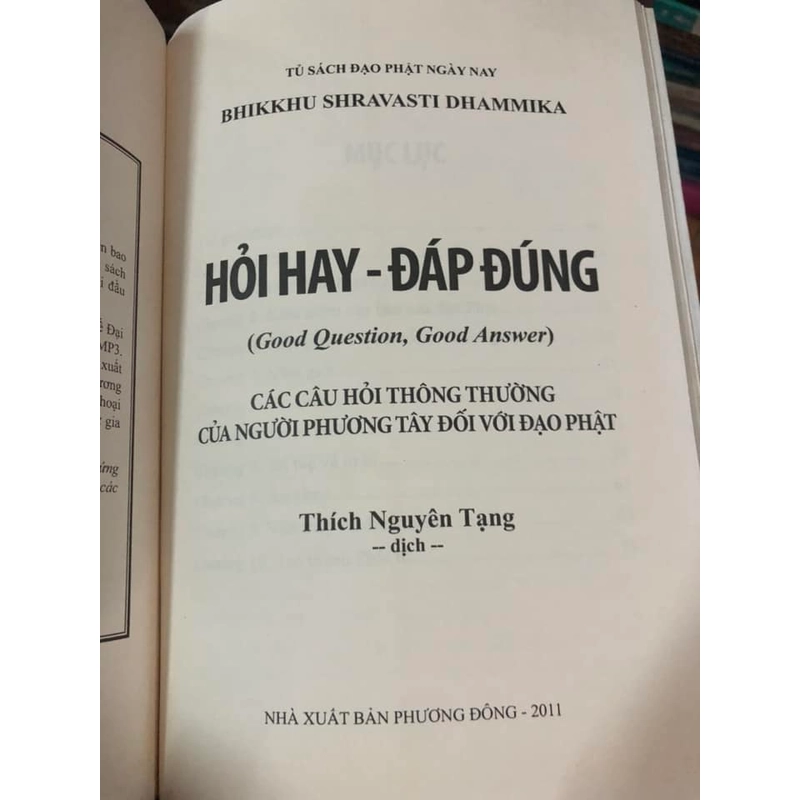 Sách Hỏi hay Đáp đúng - Bhikkhu Shravasti Dhammika 306665