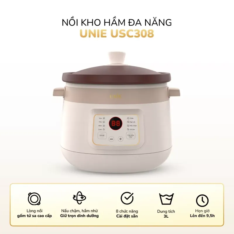 Nồi kho hầm đa năng UNIE USC308 mới 100% 598379