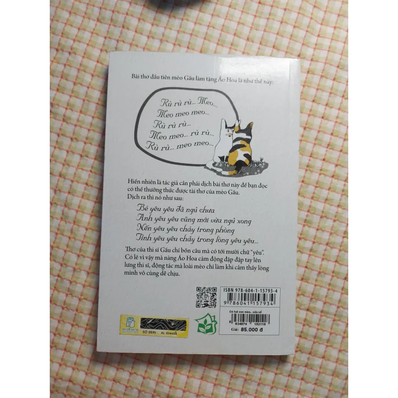 Sách CÓ HAI CON MÈO NGỒI BÊN CỬA SỔ - NGUYỄN NHẬT ÁNH - tình trạng tốt 90% 751838