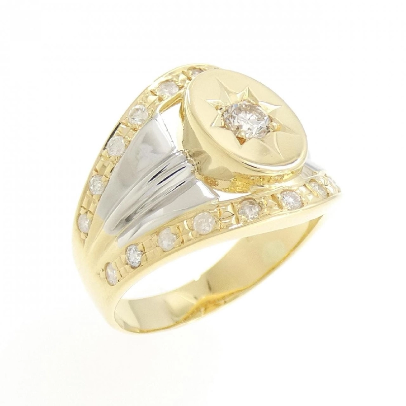 Nhẫn kim cương K18YG/PT900 0.70CT 667049