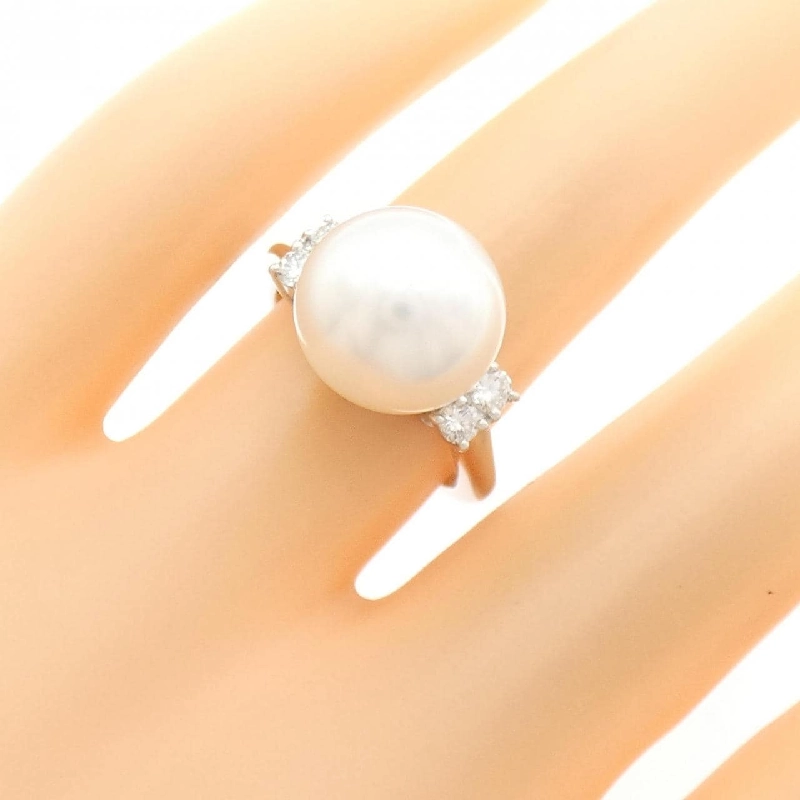 Nhẫn ngọc trai trắng PT900 11.2mm 671283