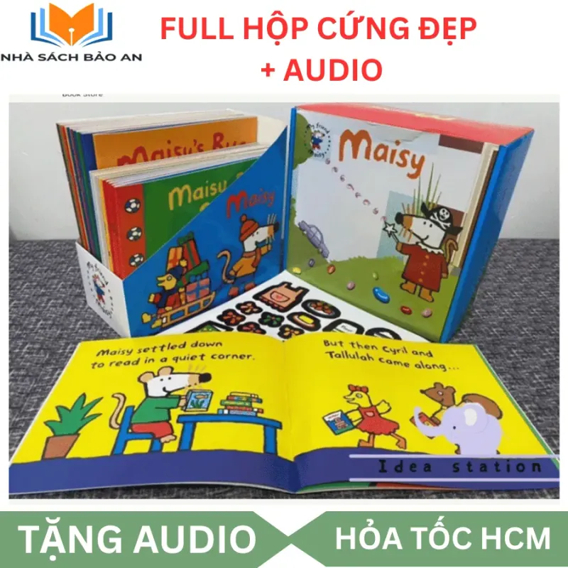 Sách - Maisy Mouse 36 book +sticker + File nghe, full hộp và giá đựng sách 779441