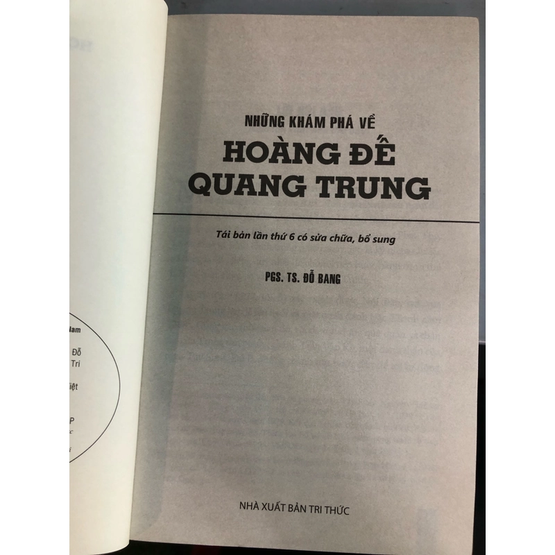 NHỮNG KHÁM PHÁ VỀ HOÀNG ĐẾ QUANG TRUNG - Đỗ Bang 455102