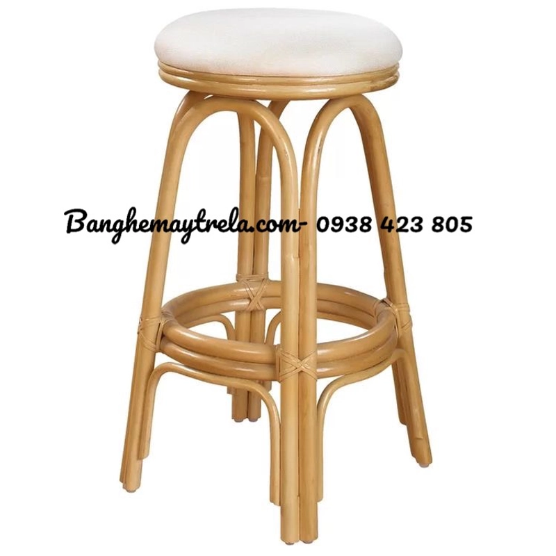 Ghế đôn quầy bar mây tự nhiên 459861