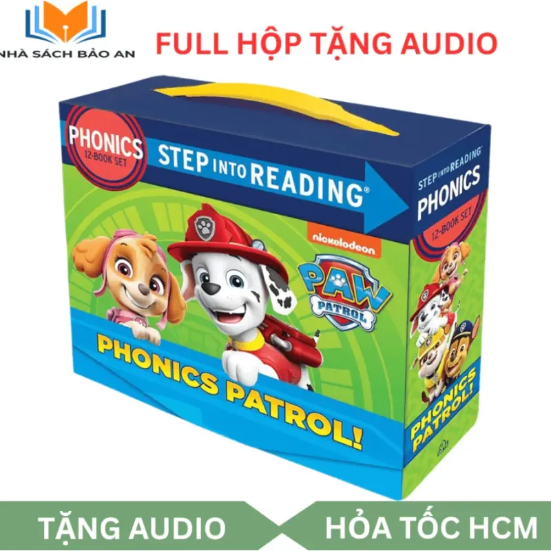 Sách - Paw Patrol Phonics: 12 Books (Step into Reading Phonics) full boxset tặng audio 936530