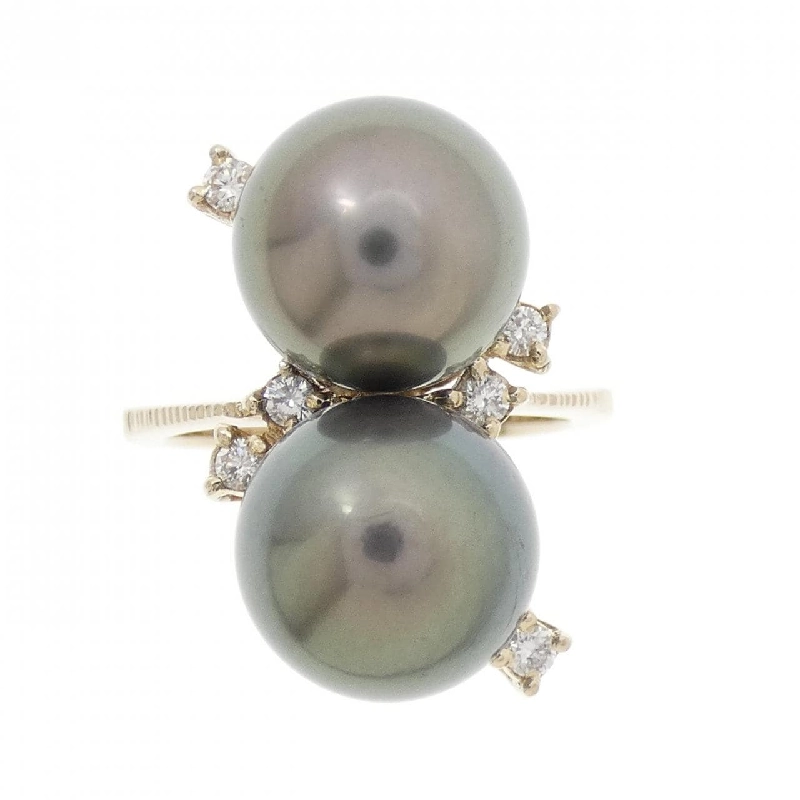 Nhẫn ngọc trai đen 750WG 666291