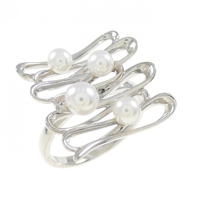 Nhẫn ngọc trai Akoya K18WG 673645